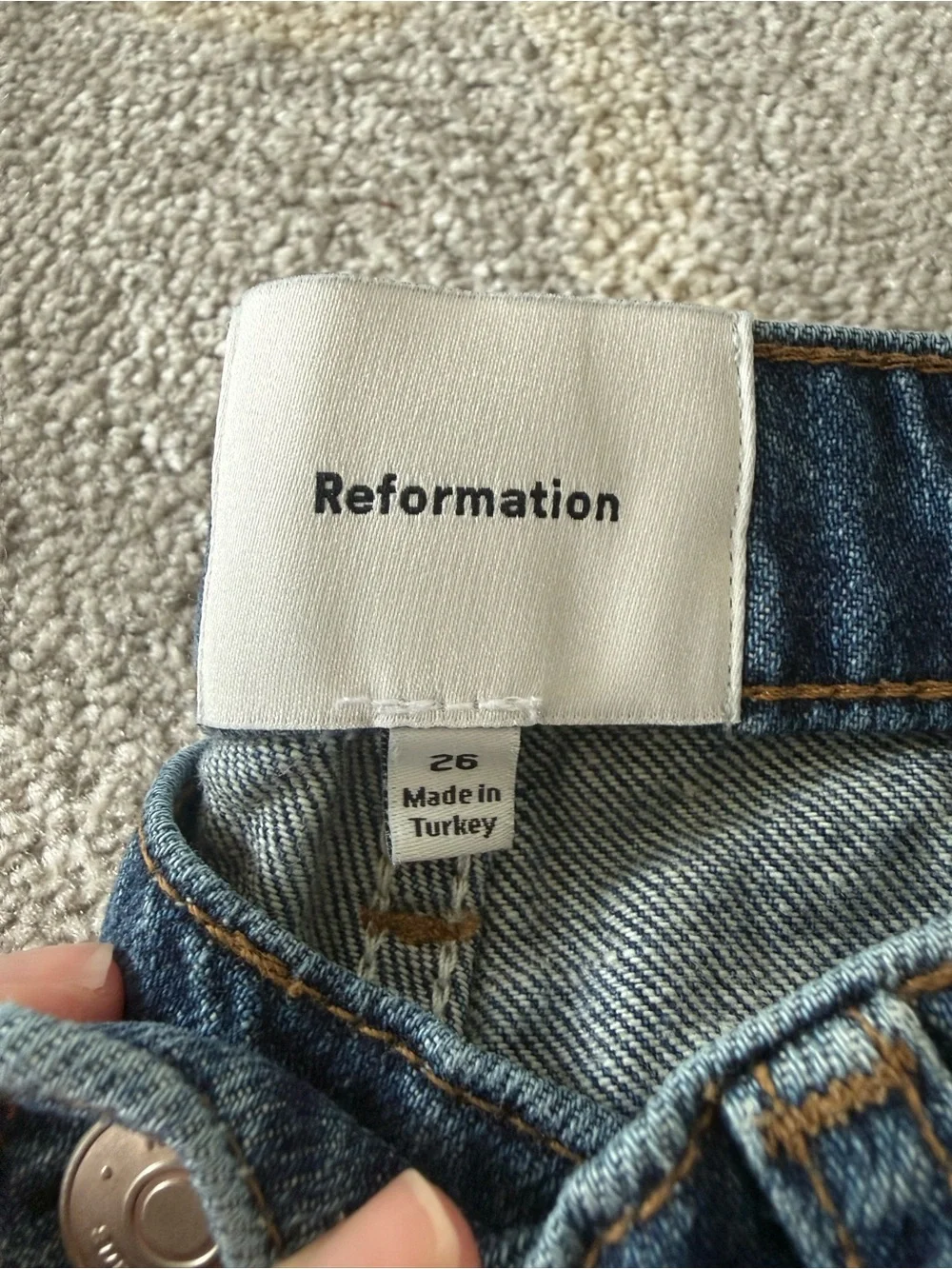 Reformation Cary Low Rise Slouchy Wide Leg Jeans – Size 26